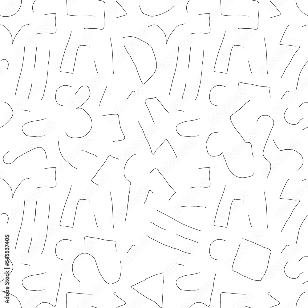 scribble figures hand drawing pattern scribble figures hand drawing pattern