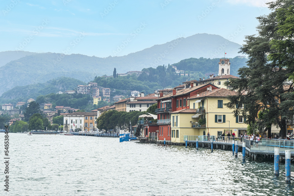 The lakeside of Lovere in the Lake Iseo