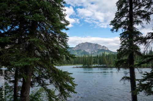 Mount Yamnuska from Bow Valley Provincial Park, Alberta photo