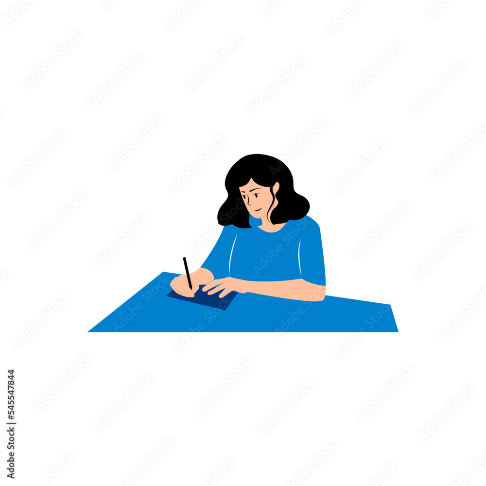 Business Concept Illustration. Collection of scene with women taking part in business activities. Vector illustration. Flat design with white background.