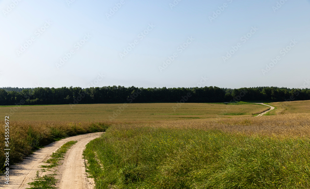 Gravel highway in rural areas Gravel highway in rural areas