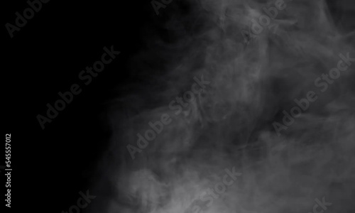 volumetric smoke on black background