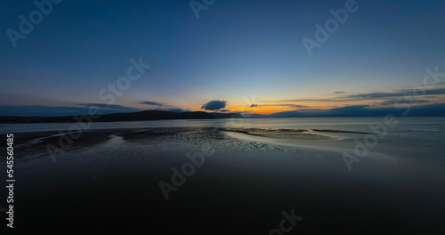 Sunset of the sea, Conwy Bay in Wales