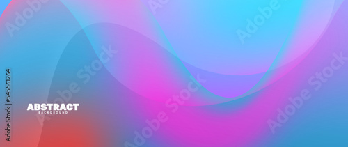 Abstract gradient wave shape multiverse banner background
