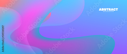 Abstract gradient wave shape multiverse banner background