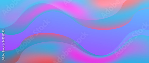 Abstract gradient wave shape multiverse banner background
