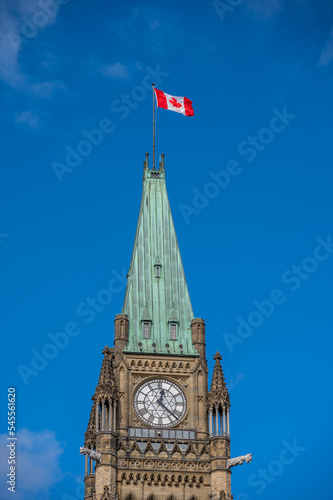 Peace Tower at Canada's Parliament in Ottawa. photo