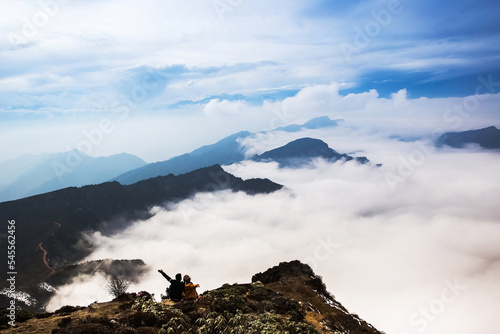 Beautiful Scenery and Tourism Scenery of Gongga Snow Mountain in Western Sichuan Province, China