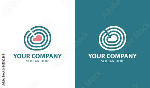 corporate company logo abstract monogram