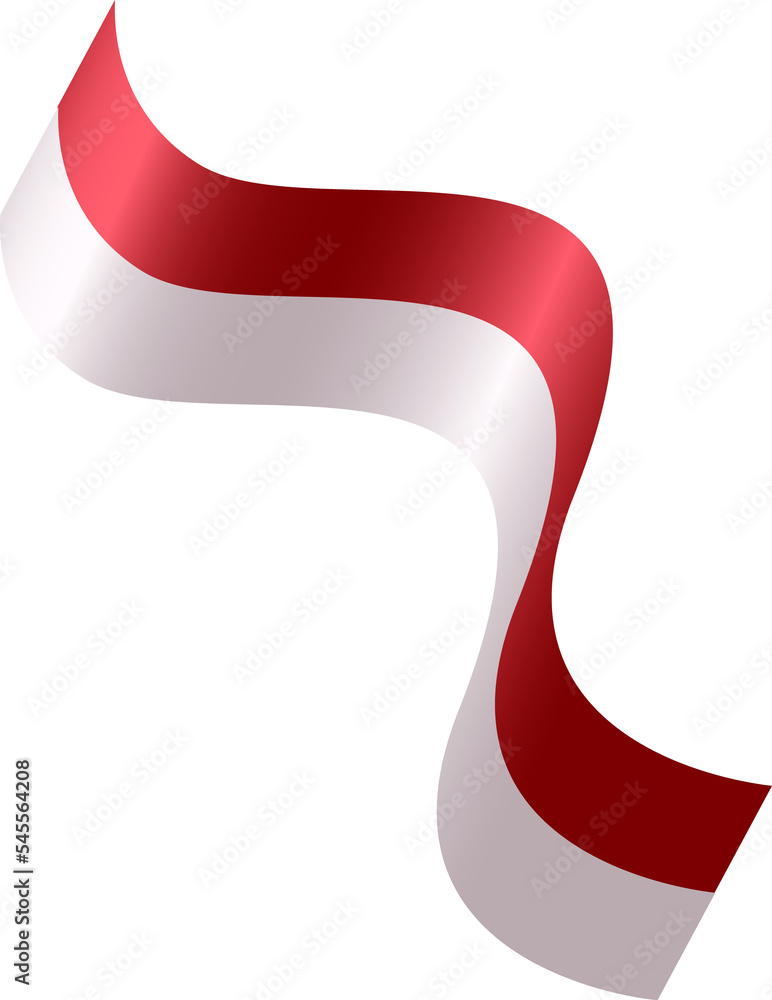 red white ribbon indonesian flag red white ribbon indonesian flag