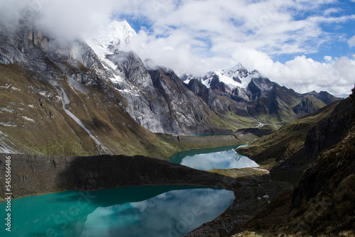 Tres lagos in the Cordillera Huayhuash photo