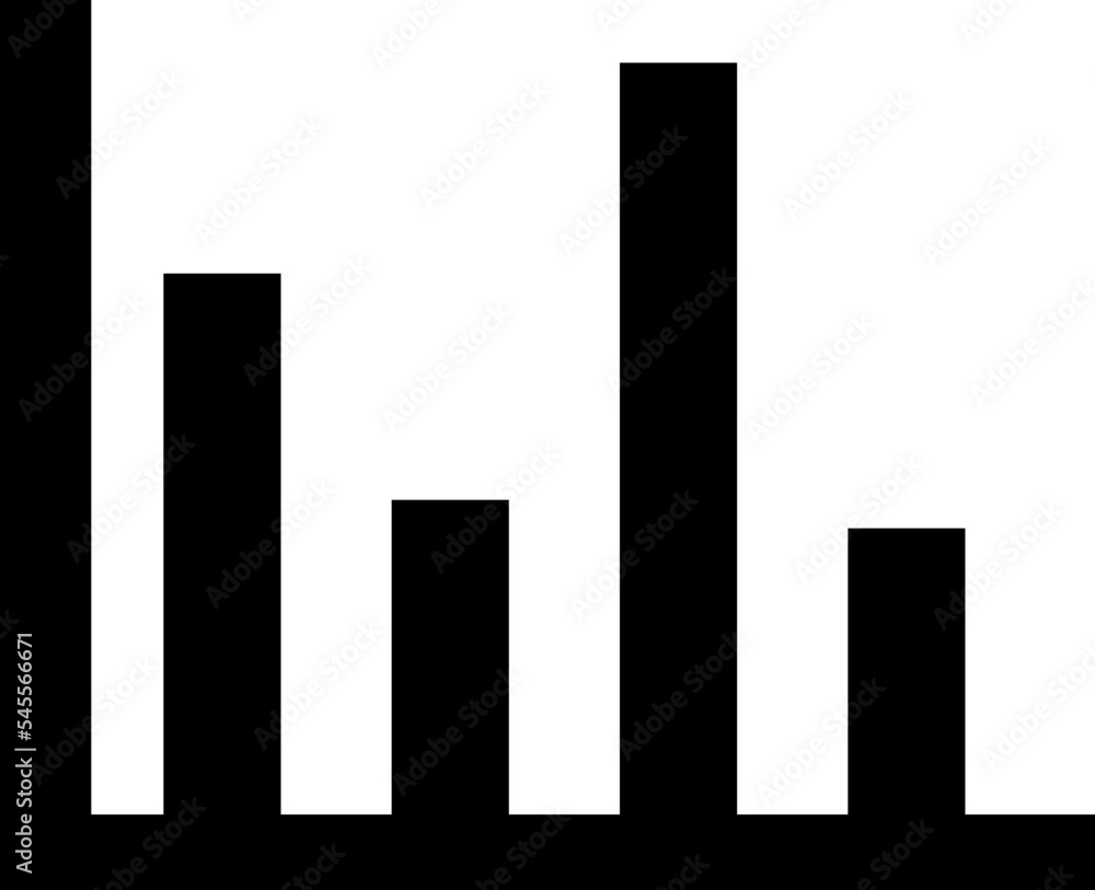 growing graph, bar chart, Flat icon isolated on the white background, flat design vector illustration. growing graph, bar chart, Flat icon isolated on the white background, flat design vector illustration.