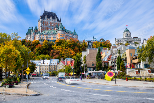Obraz na płótnie the emblem of the old city of Quebec, the Château Frontenac w salonie
