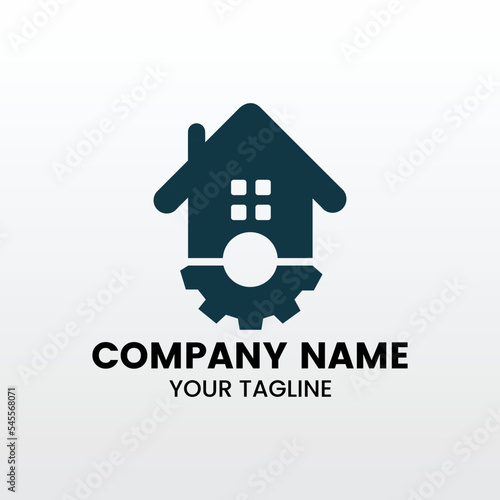minimalist building inspiring logo template
