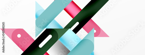 Background overlapping lines. Dynamic lines abstract wallpaper. Straight lines composition vector illustration for wallpaper banner background or landing page