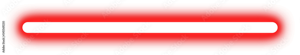 Obraz premium Red Neon Line Border