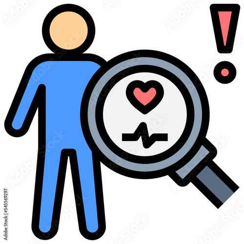 abnormal filled outline style icon