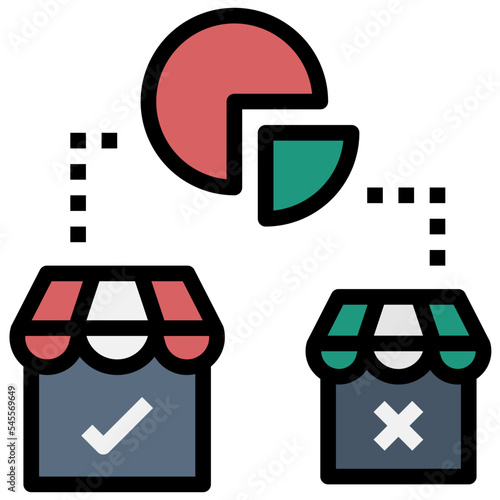 capitalism filled outline style icon