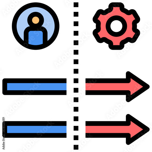 change filled outline style icon