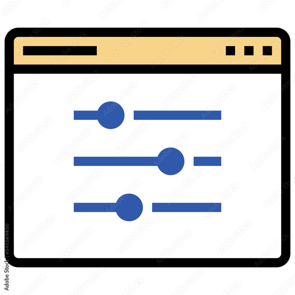 control filled outline style icon control filled outline style icon