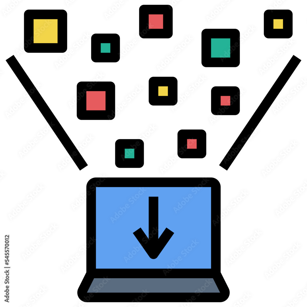 data filled outline style icon data filled outline style icon