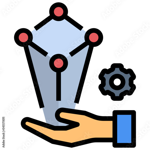 data filled outline style icon