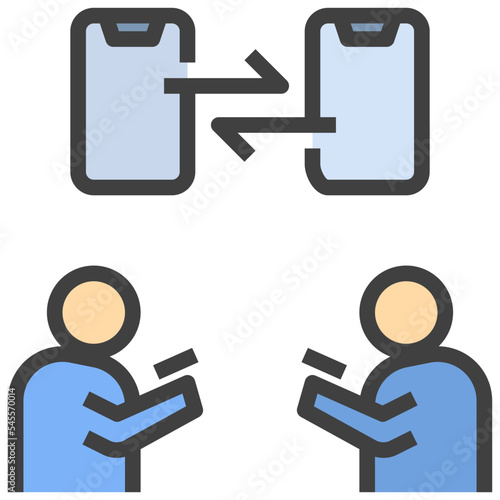 data filled outline style icon