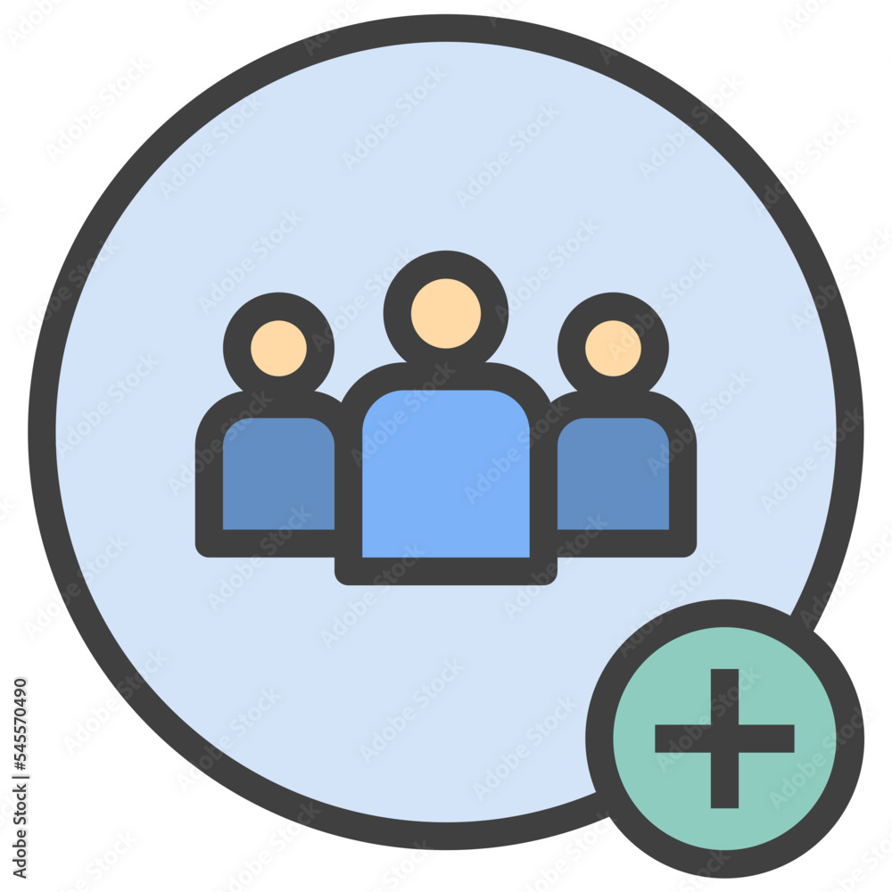 group filled outline style icon group filled outline style icon