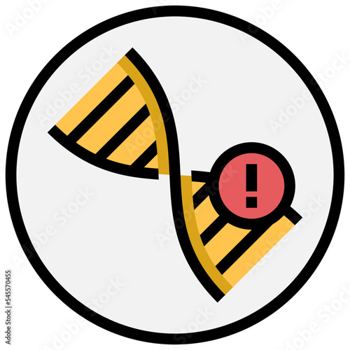 genetic filled outline style icon