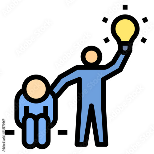 give opportunity filled outline style icon