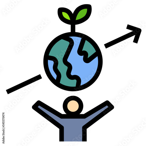 globalization filled outline style icon