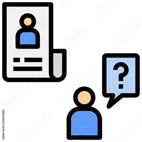 impersonate filled outline style icon