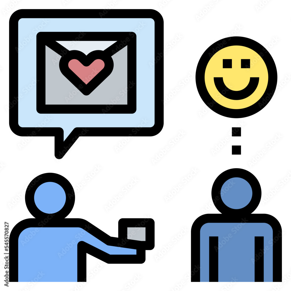 love letter filled outline style icon love letter filled outline style icon