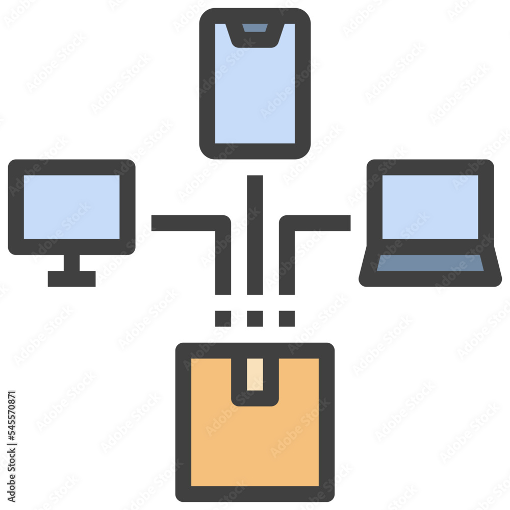 marketing filled outline style icon marketing filled outline style icon