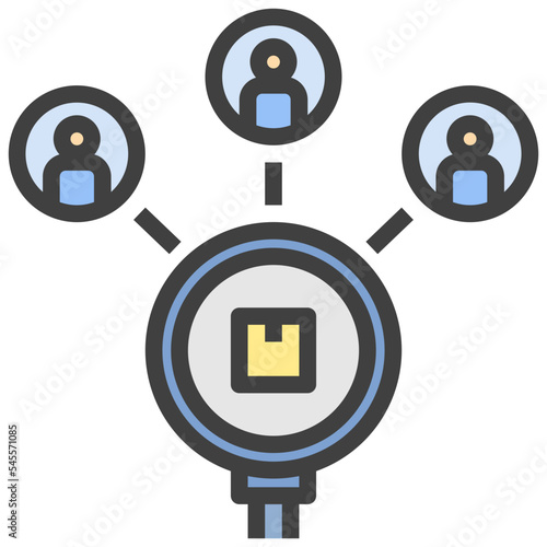 opportunity filled outline style icon