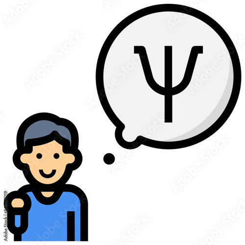 physiologist filled outline style icon