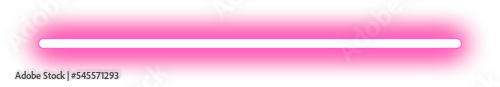Pink Neon Line Border Vector Illustration