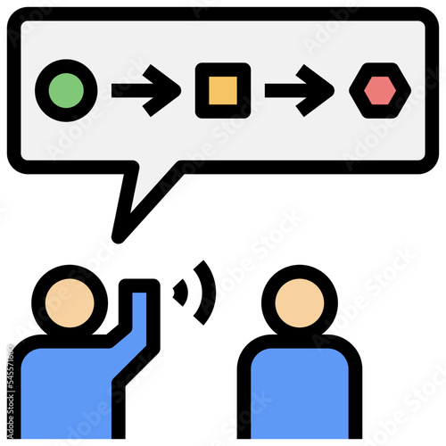 rumor filled outline style icon