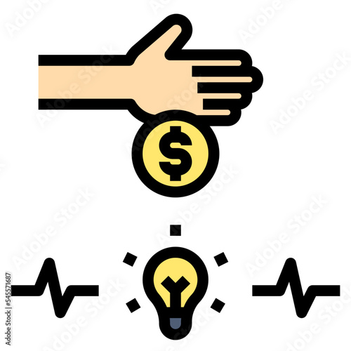 shareholder filled outline style icon