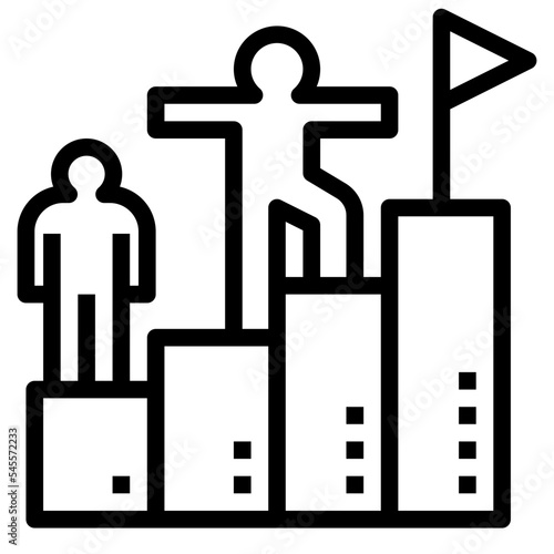 advantage outline style icon
