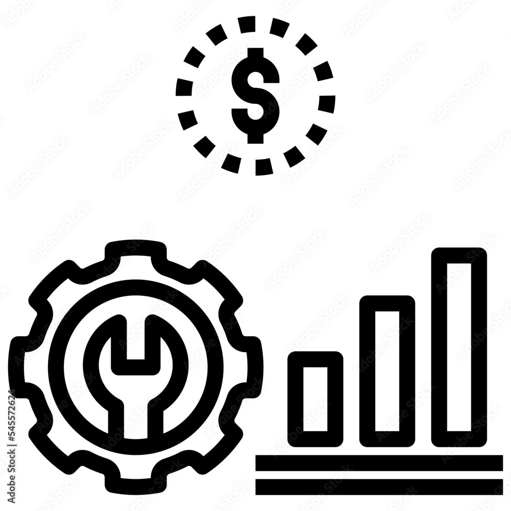 business outline style icon business outline style icon