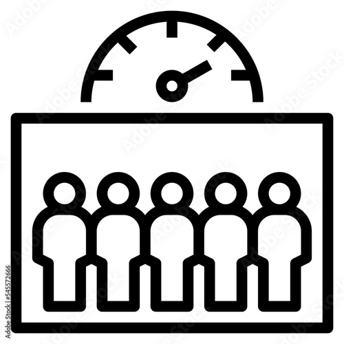 capacity outline style icon