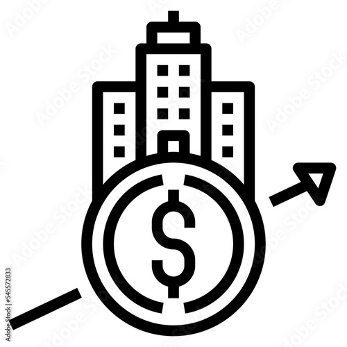 company outline style icon