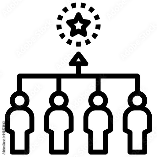 competitive outline style icon