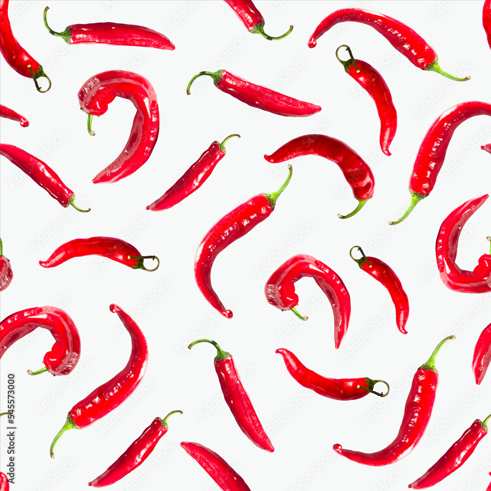 Seamless pattern of hot chili peppers. Vegetable backgrounds Packing. Wrappers. Textile. Print. Spicy condiments. Seamless pattern of hot chili peppers. Vegetable backgrounds Packing. Wrappers. Textile. Print. Spicy condiments.