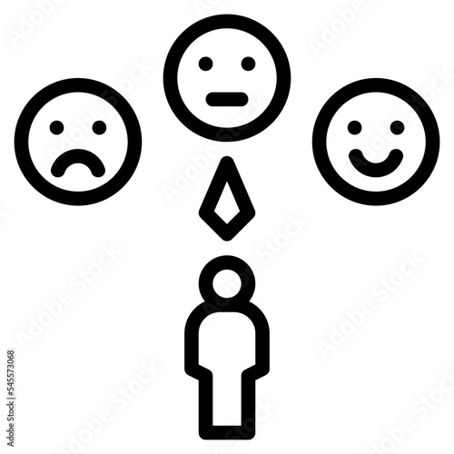 customer outline style icon