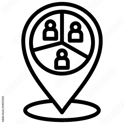demographic outline style icon