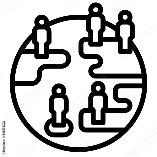 density outline style icon