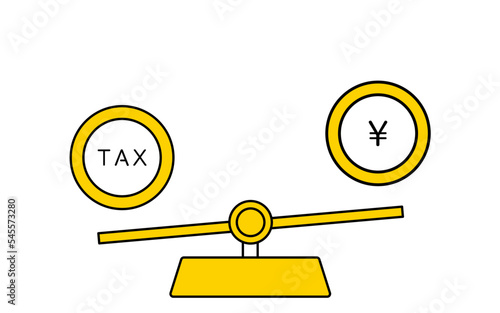 増税、消費増税のシンプルなアイコン