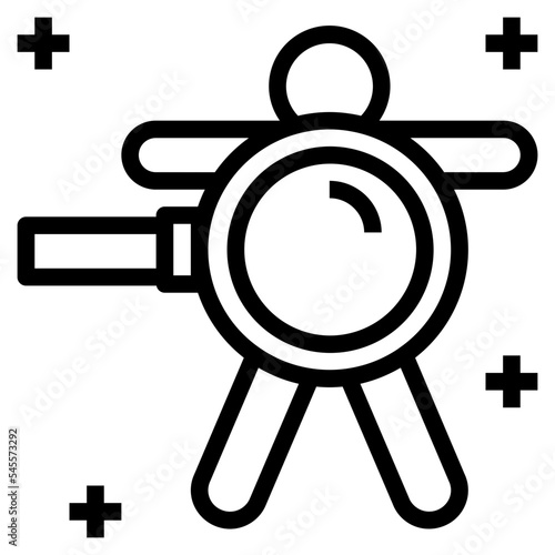 diagnosis outline style icon